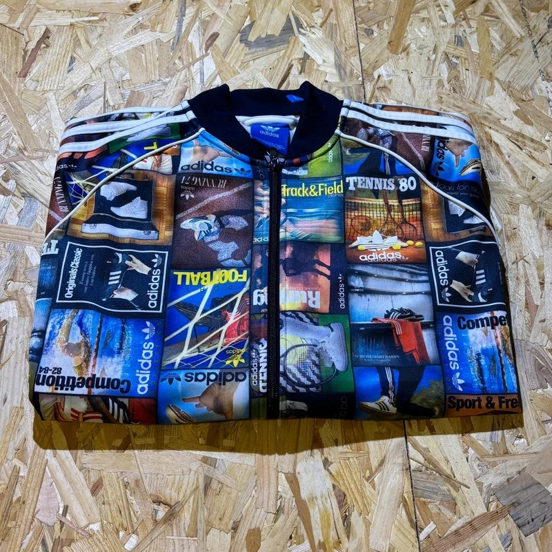 Veste zippée Adidas Originals style vintage/archive, ultra collector. Taille L