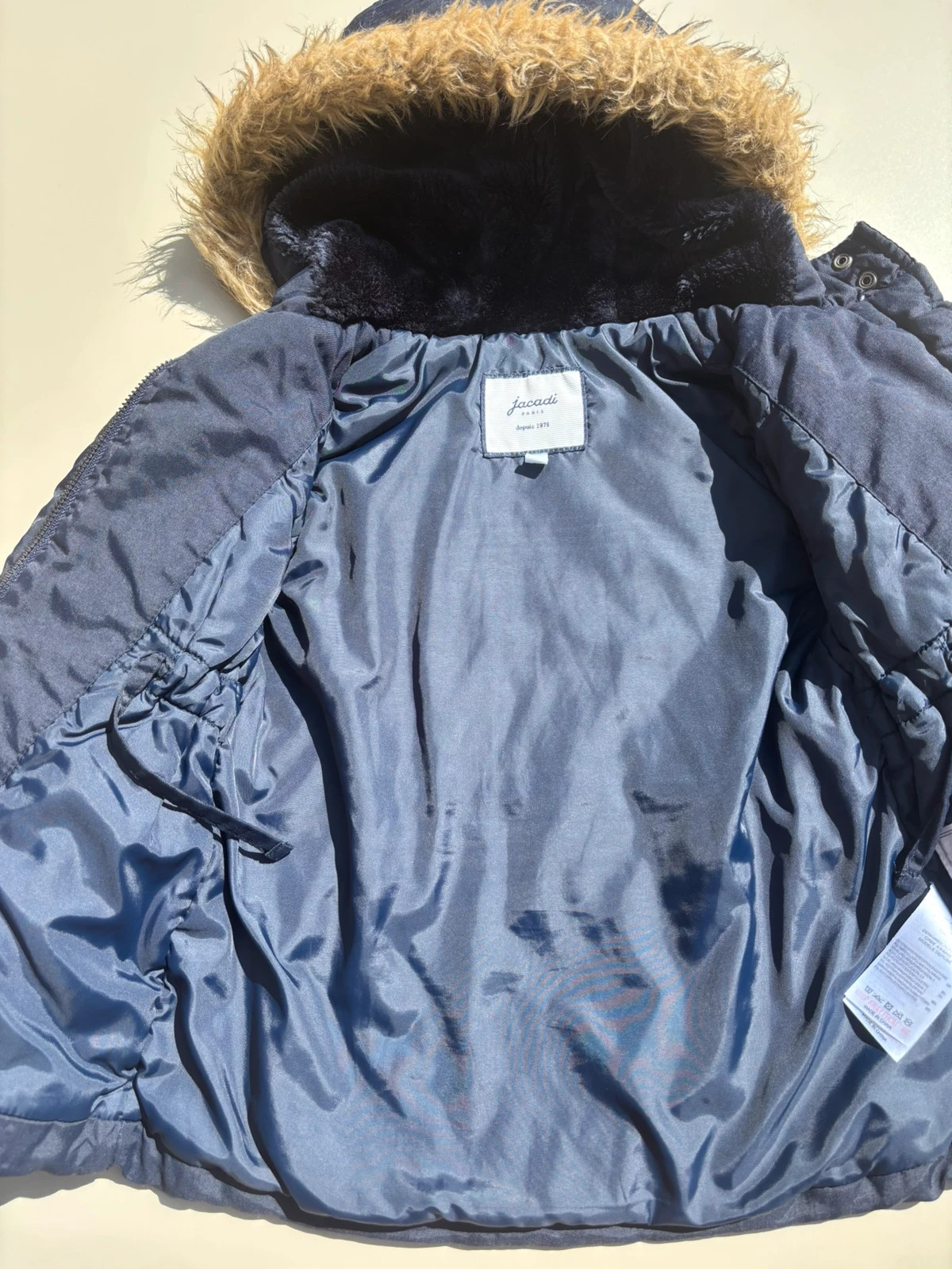 Manteau / Parka bleu marine Jacadi fourré - 3 ans (98 cm) – Jacadi – taille 3 ans / 98 cm 3
