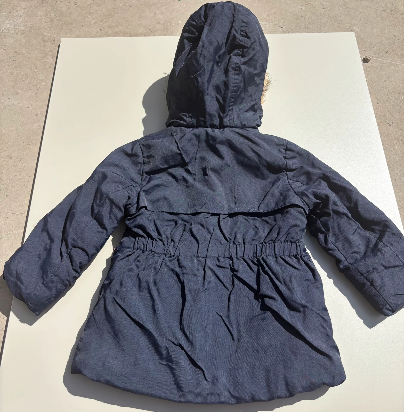 Manteau / Parka bleu marine Jacadi fourré - 3 ans (98 cm) – Jacadi – taille 3 ans / 98 cm 2