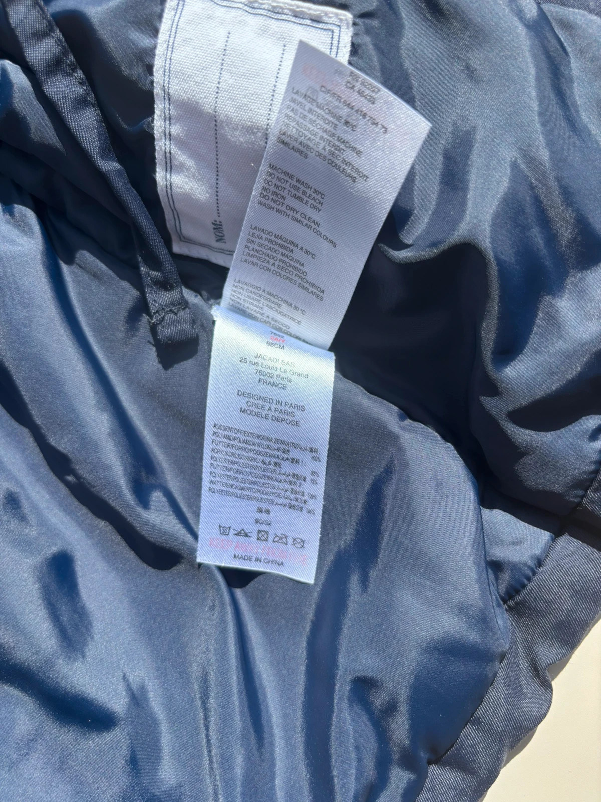 Manteau / Parka bleu marine Jacadi fourré - 3 ans (98 cm) – Jacadi – taille 3 ans / 98 cm 5