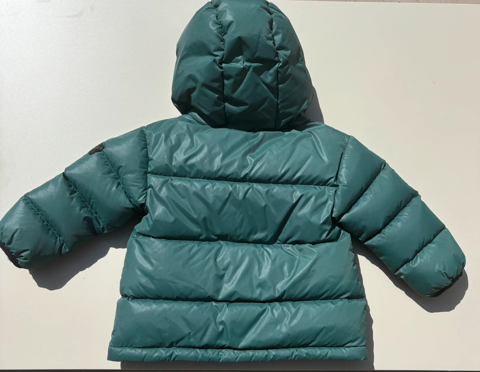 Doudoune véritable duvet Finger in the Nose - Vert sauge – Finger in the nose – taille 18-24 mois / 86 cm 2