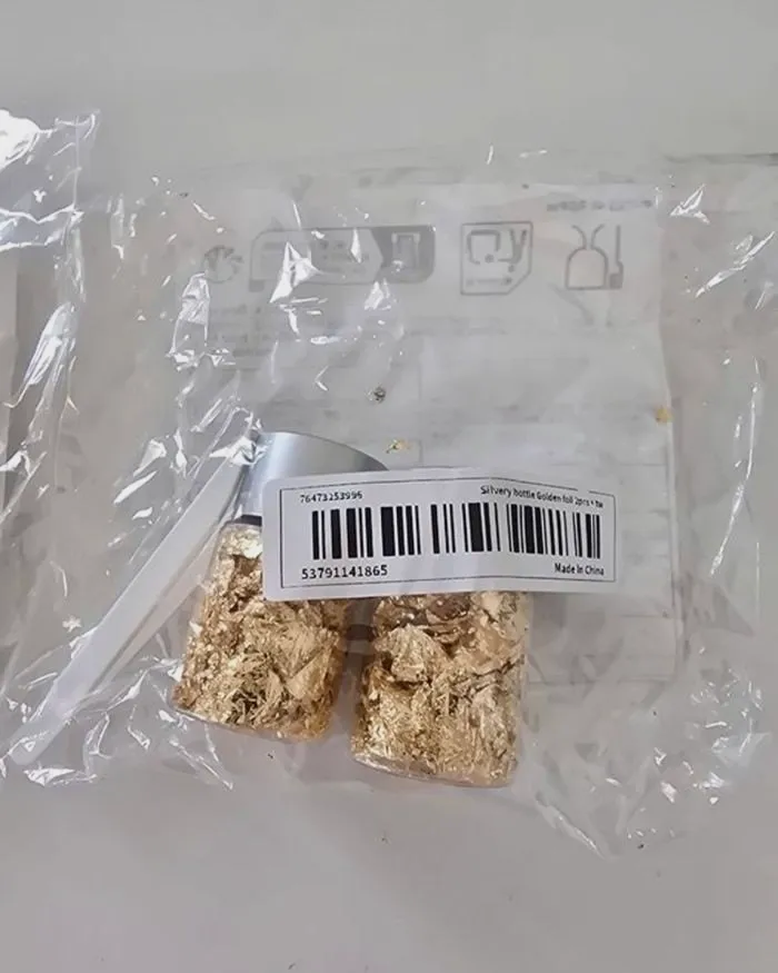 4 petit pots de feuilles d'or pâtisserie  – Temu 2