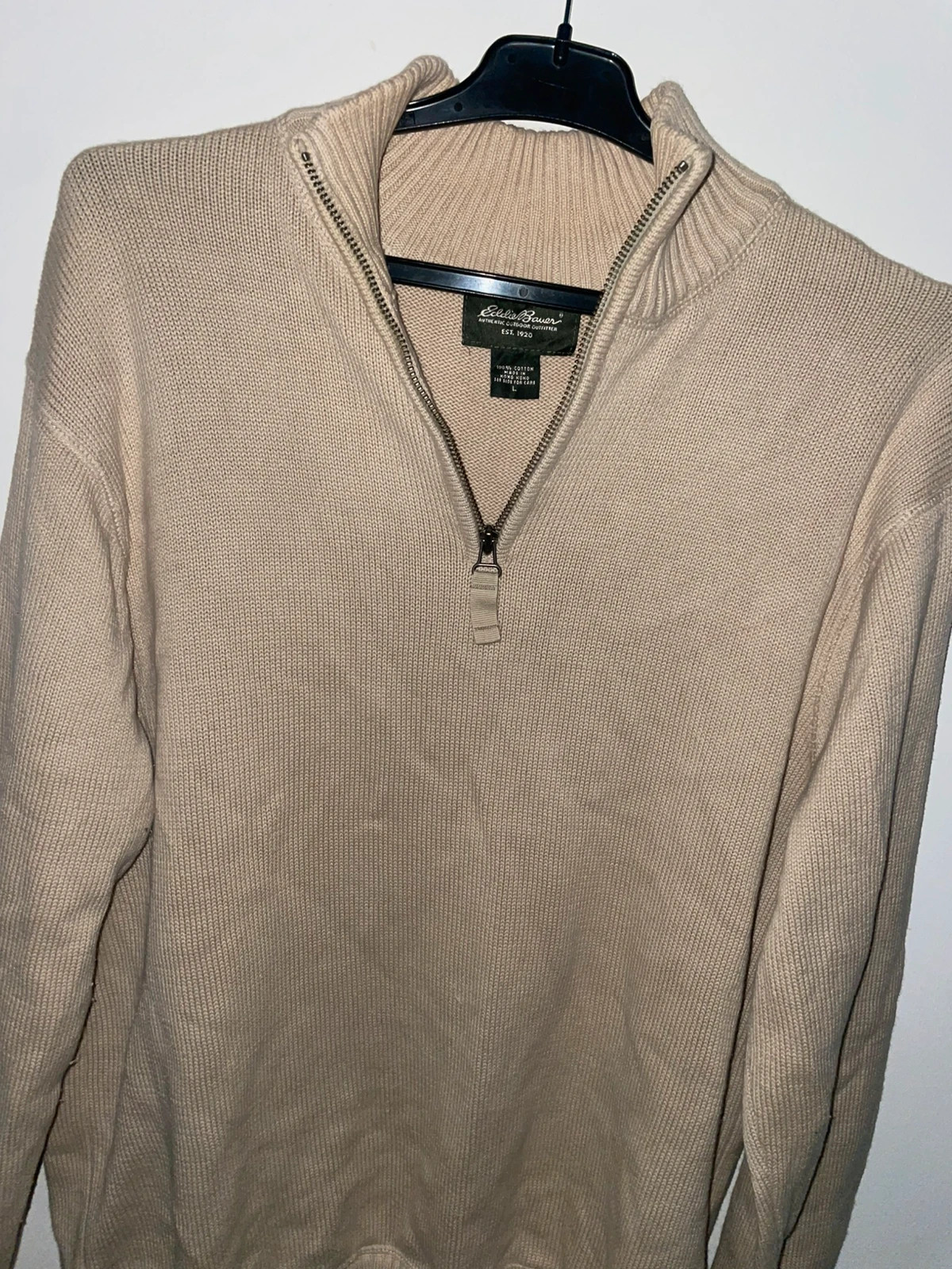Pull quart de zip Eddie Bauer en coton – Eddie Bauer – taille L 5