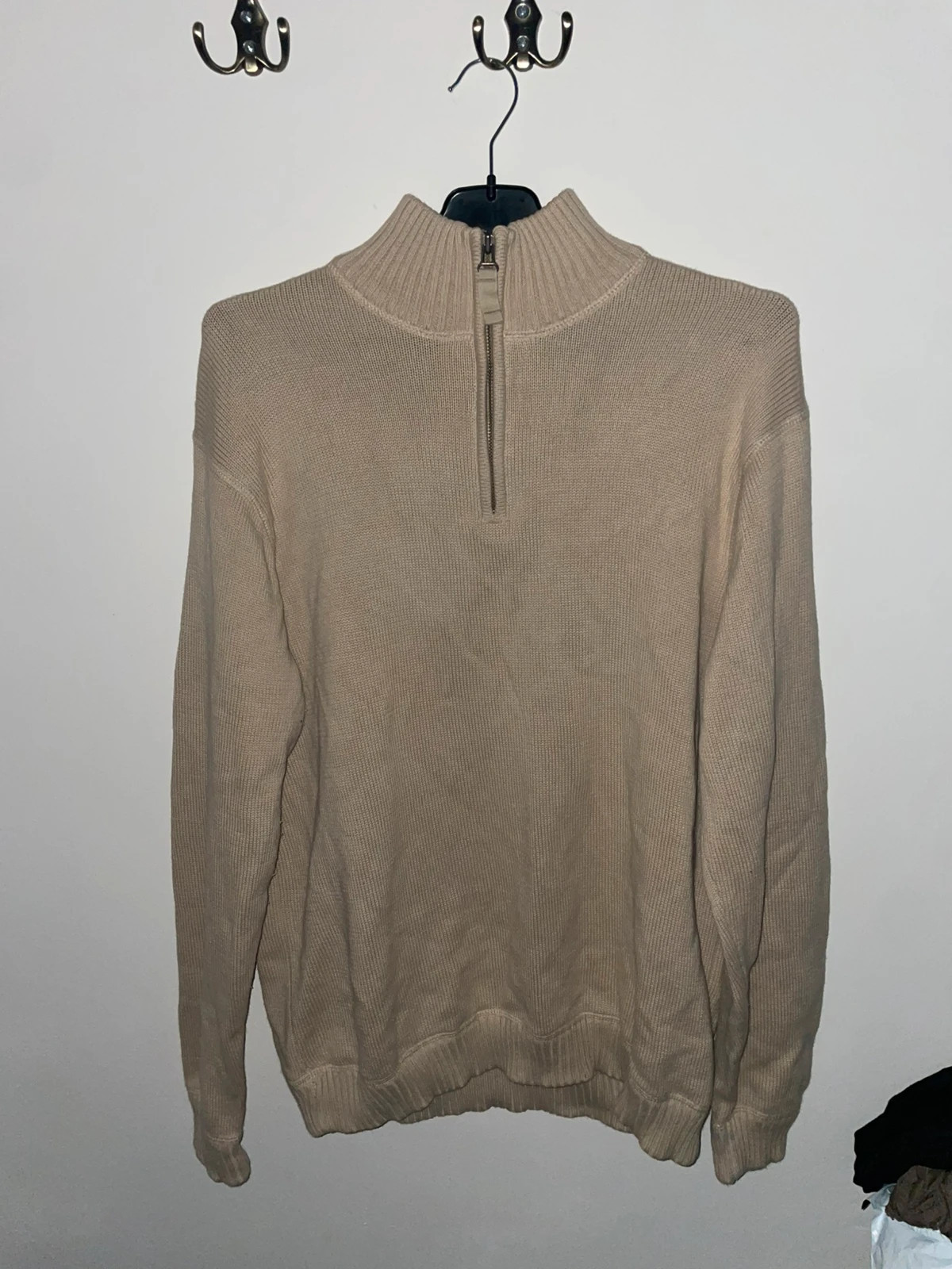 Pull quart de zip Eddie Bauer en coton