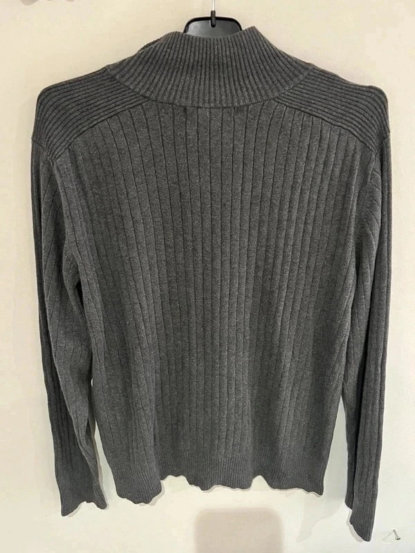 Pull Calvin Klein Jeans côtelé à col zippé – Calvin Klein – taille L 3