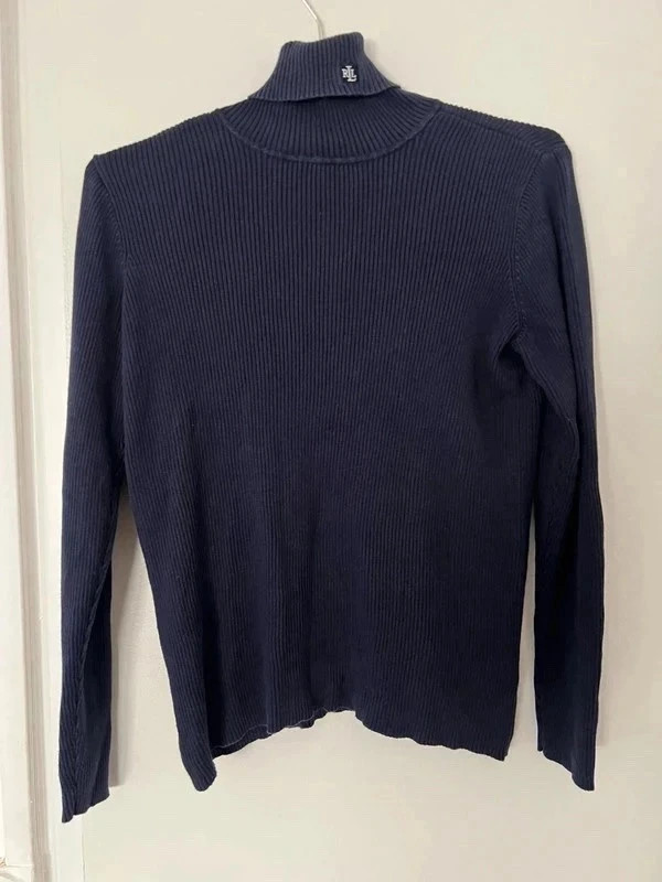 Pull col roulé côtelé Ralph Lauren taille M