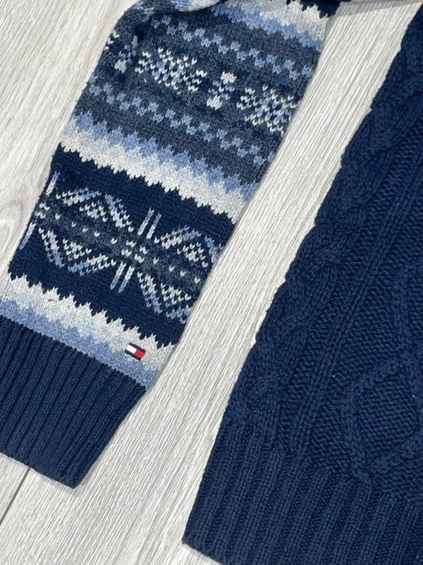 Pull Tommy Hilfiger maille torsadée motifs hivernaux – Tommy Hilfiger – taille S 4