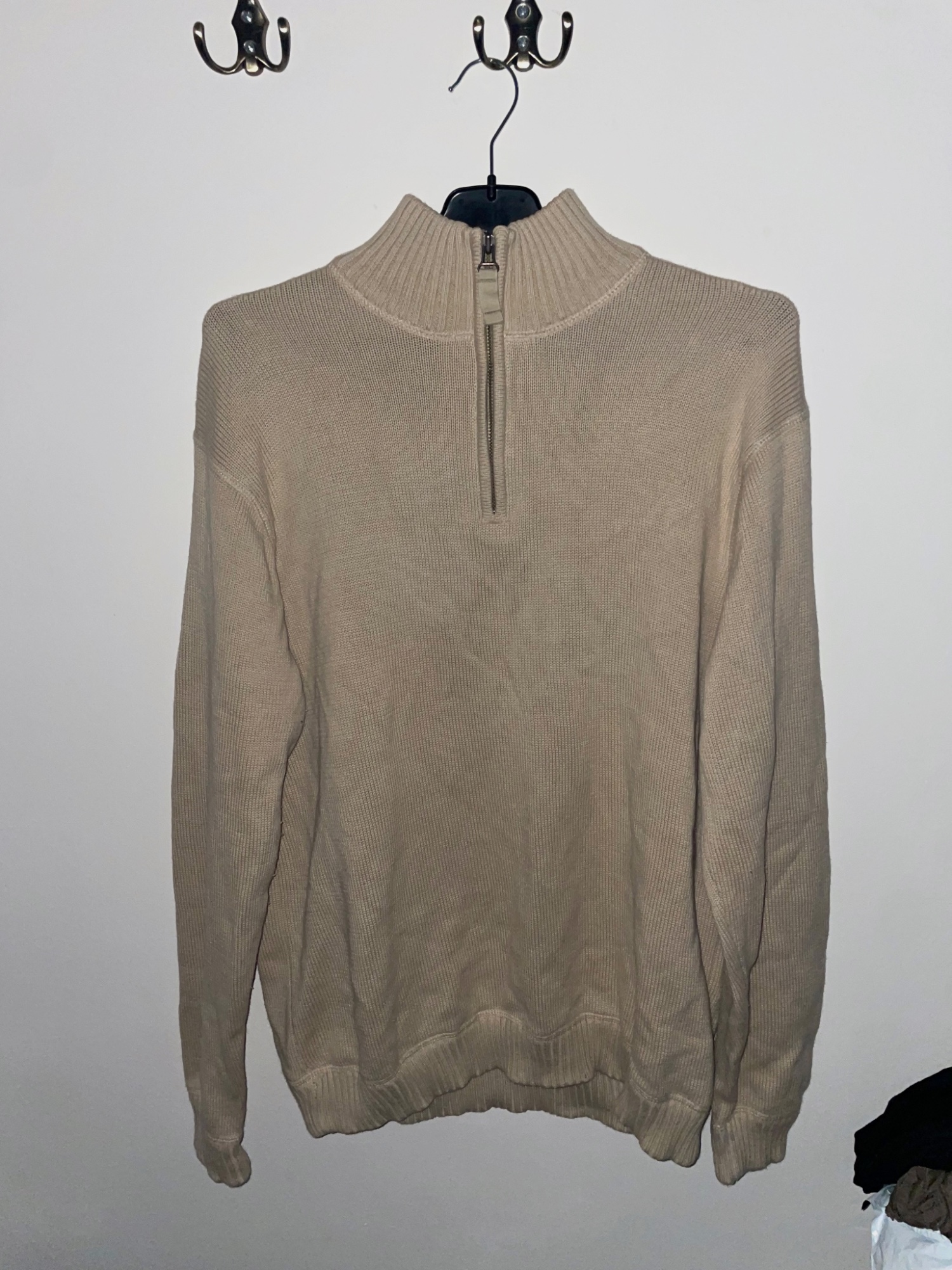 Pull zippé beige Eddie Bauer