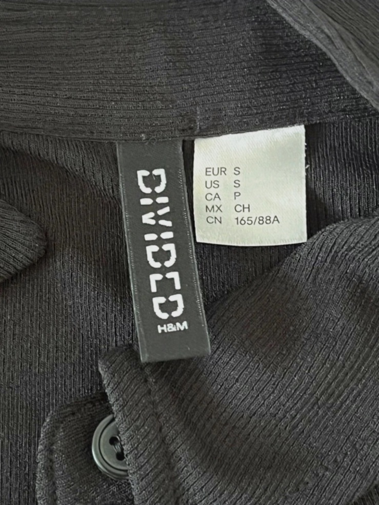Robe courte chemise noire H&M Divided taille S – H&M – taille S 3