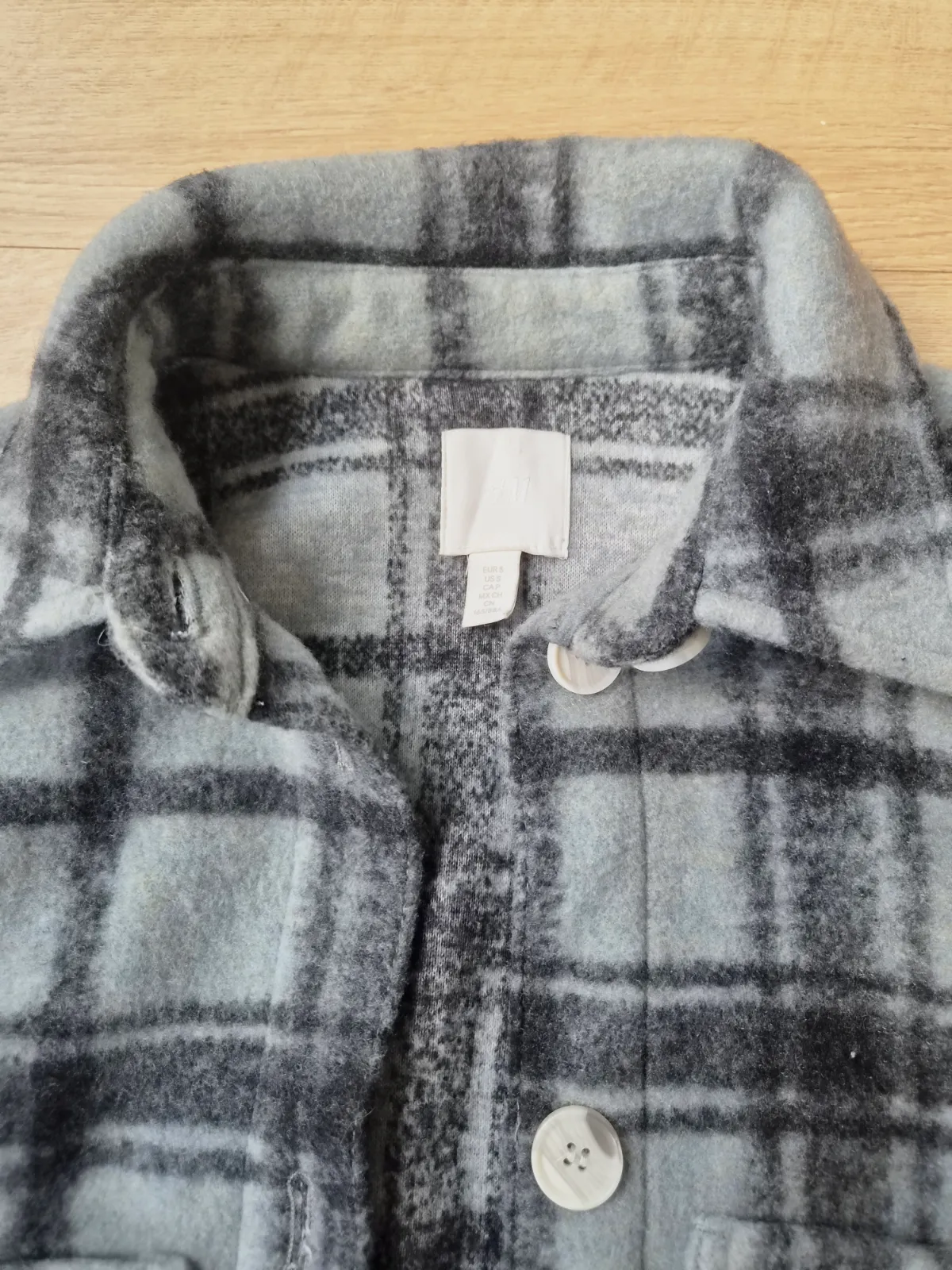 Surchemise à carreaux gris et noir – H&M – taille S 6