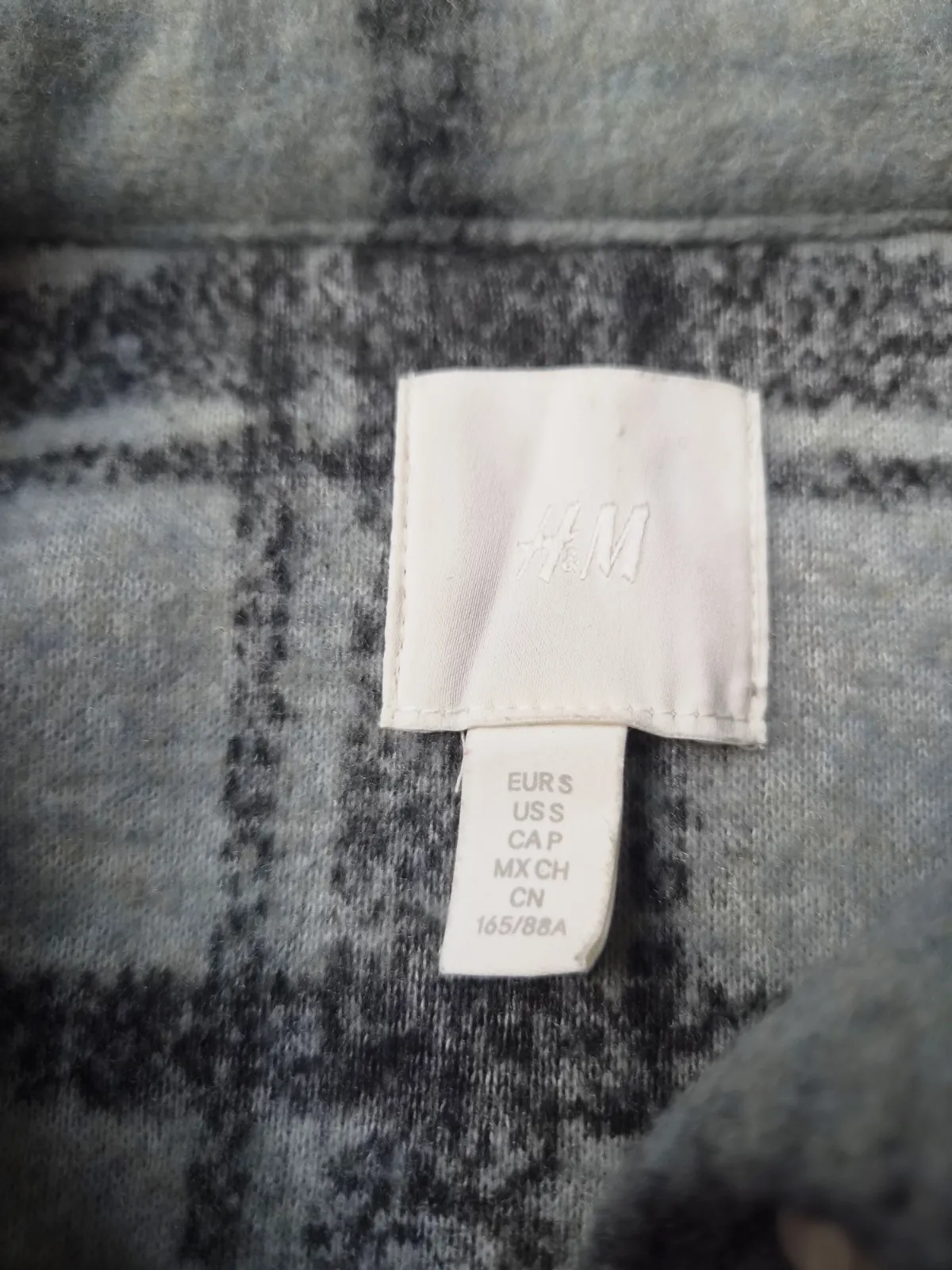 Surchemise à carreaux gris et noir – H&M – taille S 5