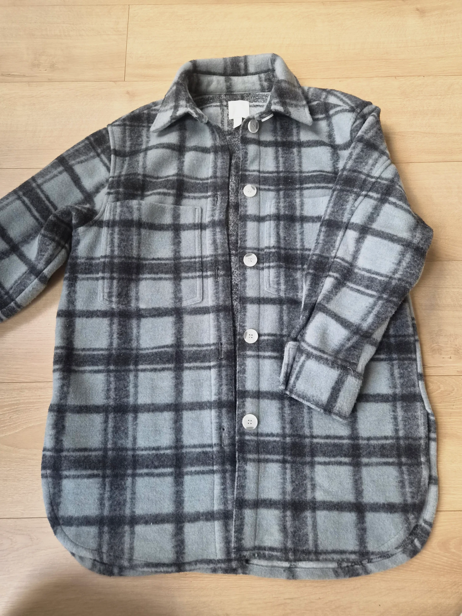 Surchemise à carreaux gris et noir – H&M – taille S