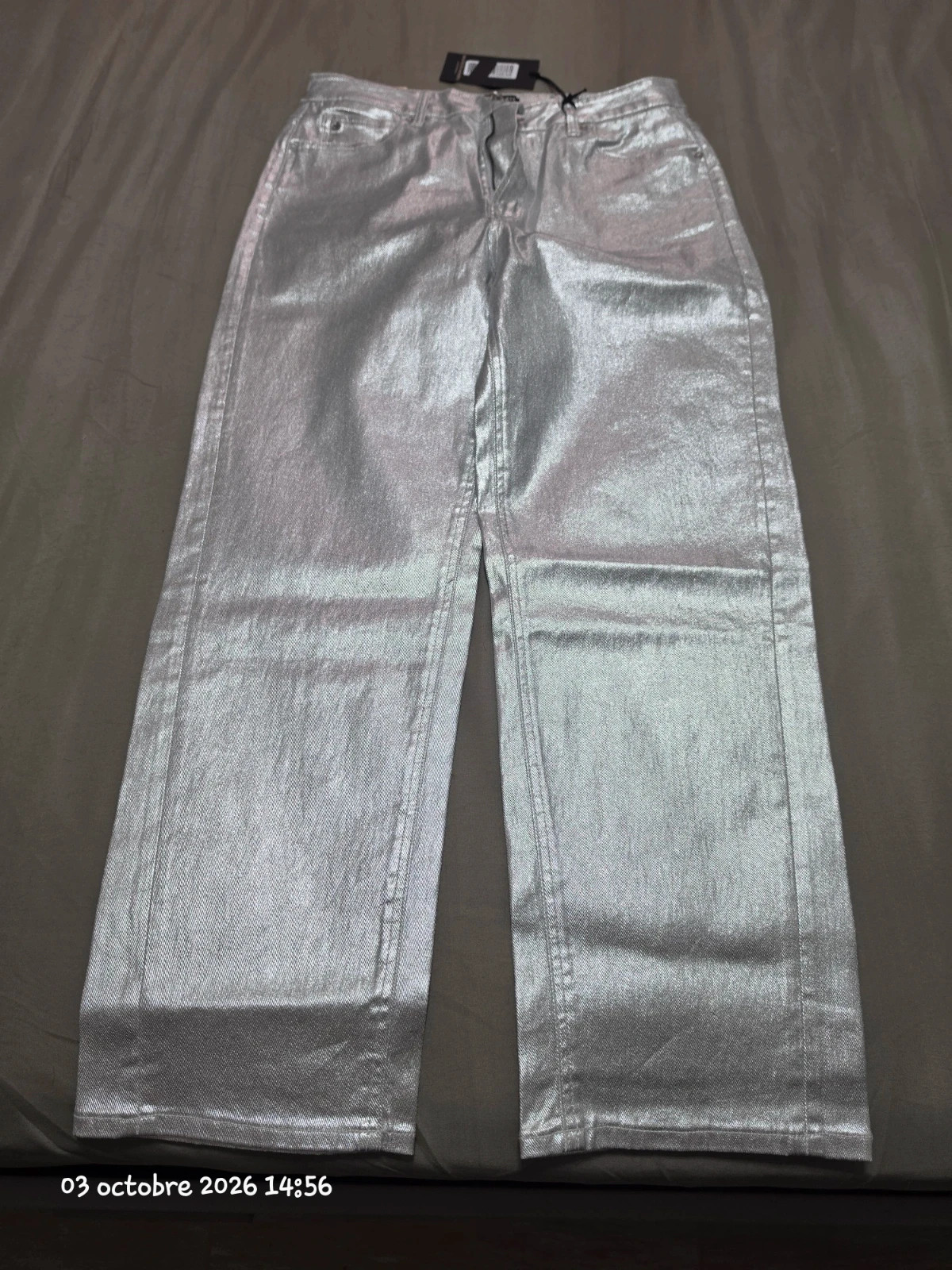 Jean métallisé argenté Scotch & Soda – Taille 31 – Neuf avec étiquettes – Scotch & Soda – taille M / 38 / 10 2