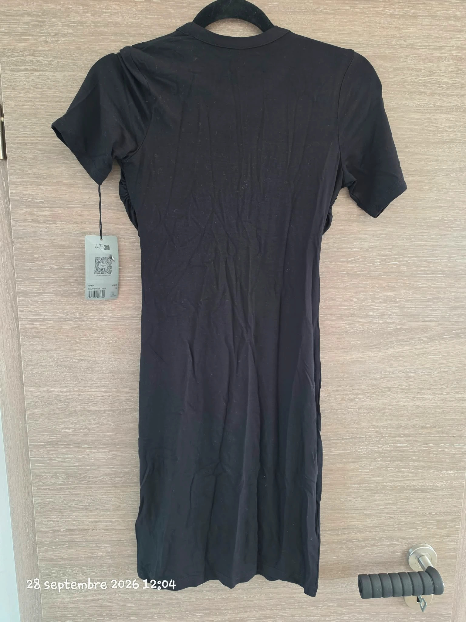 Robe courte drapée Zadig & Voltaire – Modèle MARA Noir (Taille S) – Zadig & Voltaire – taille S 2