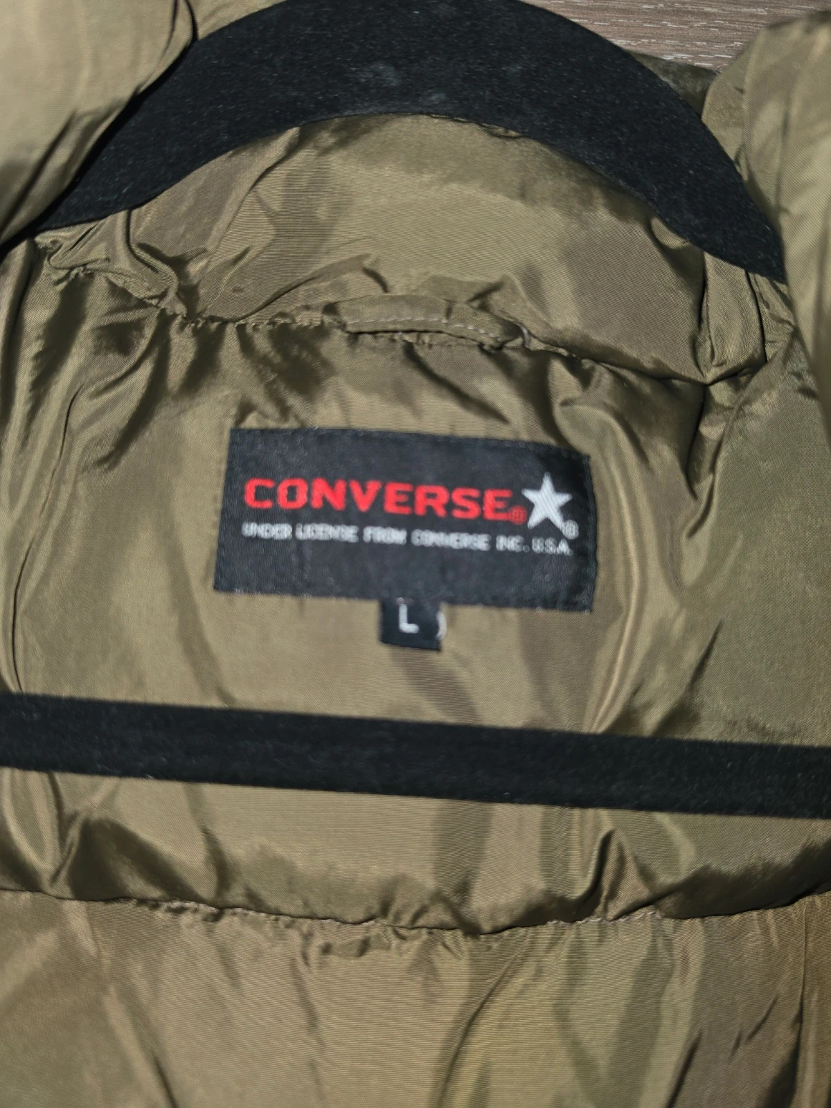 Doudoune sans manches Converse kaki – Très chaude – Converse – taille L 4