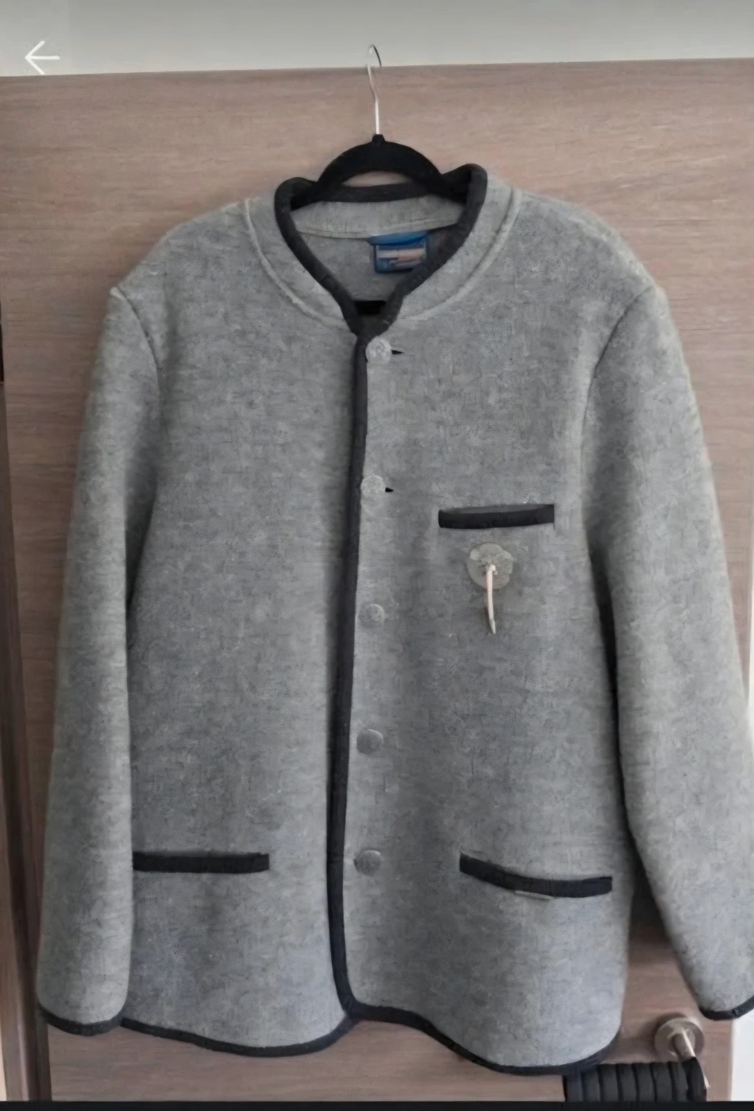 Veste tyrolienne, bavaroise traditionnelle homme en laine vierge Style Trachten