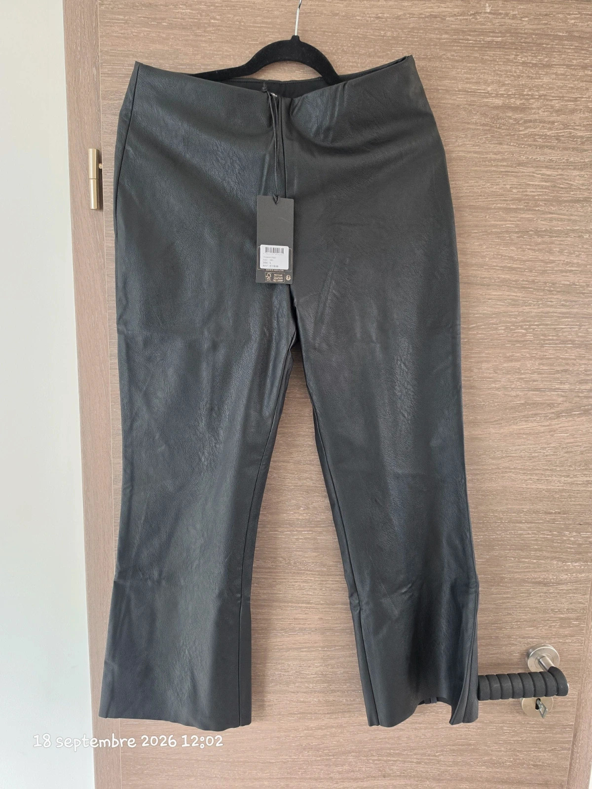 Pantacourt Scotch & Soda noir effet cuir – Taille L