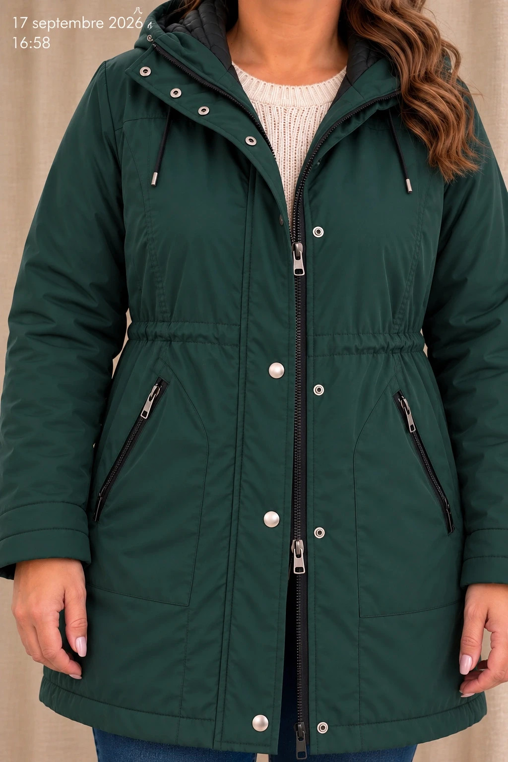 Superbe manteau tres chaud – paprika – taille 5XL / 50 / 22 4