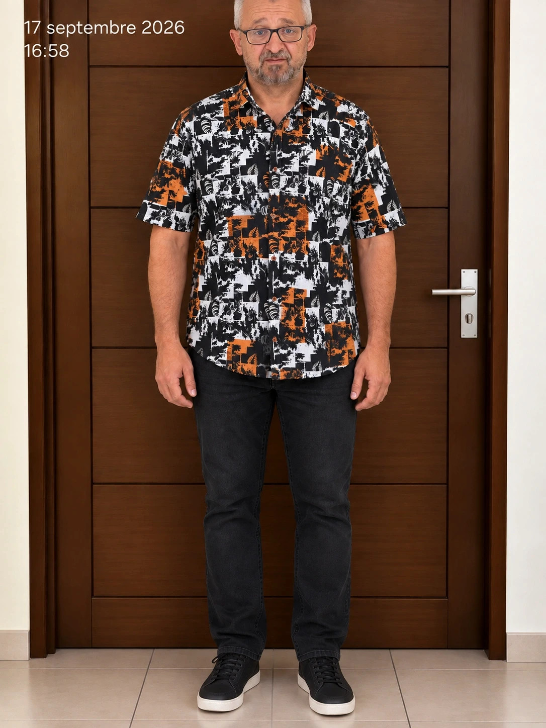 🌴 Chemise homme manches courtes imprimé graphique - Armand Thiery (Ecollection) - 4XL – Armand Thiery – taille 4XL 4