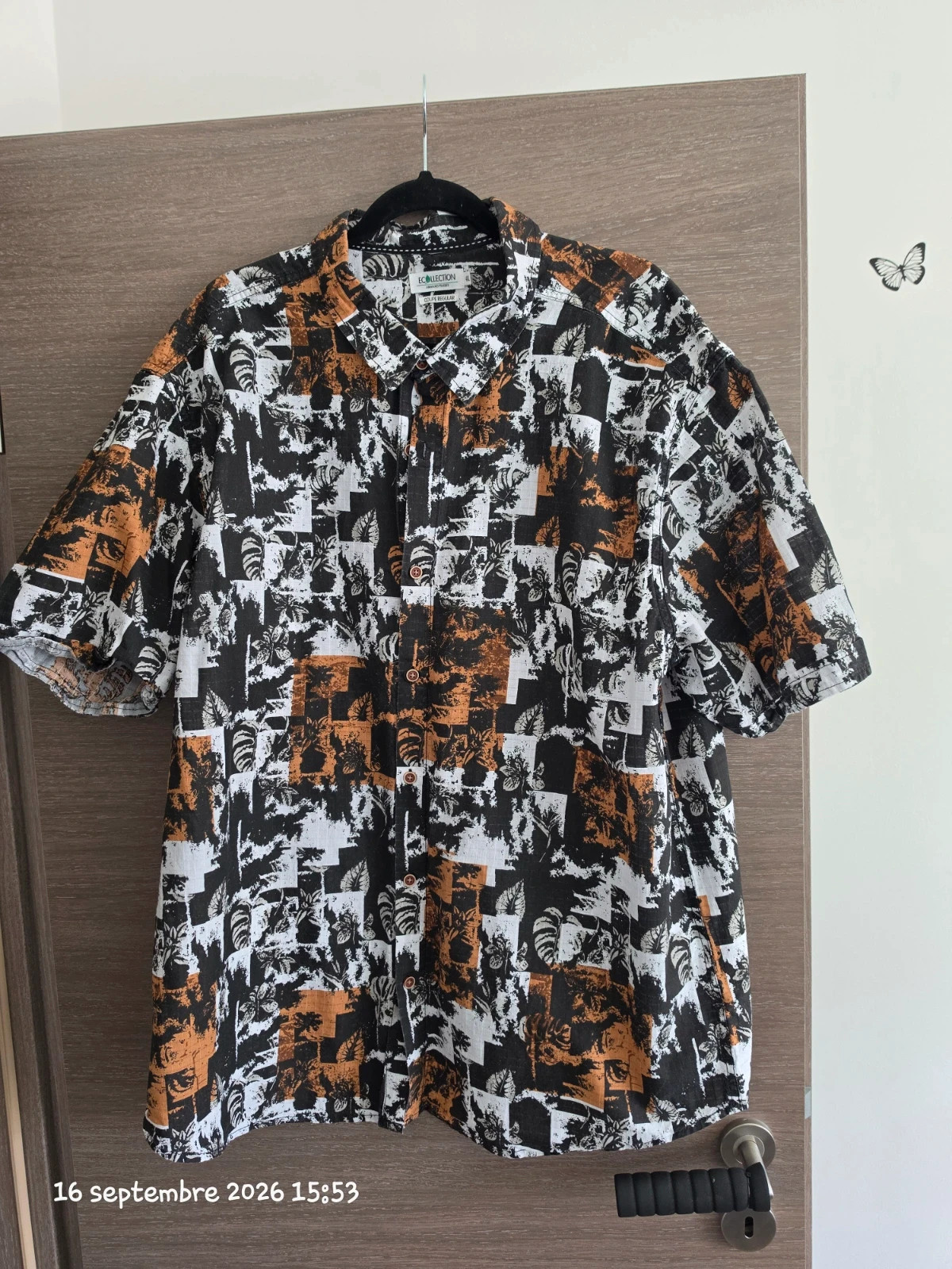 🌴 Chemise homme manches courtes imprimé graphique - Armand Thiery (Ecollection) - 4XL