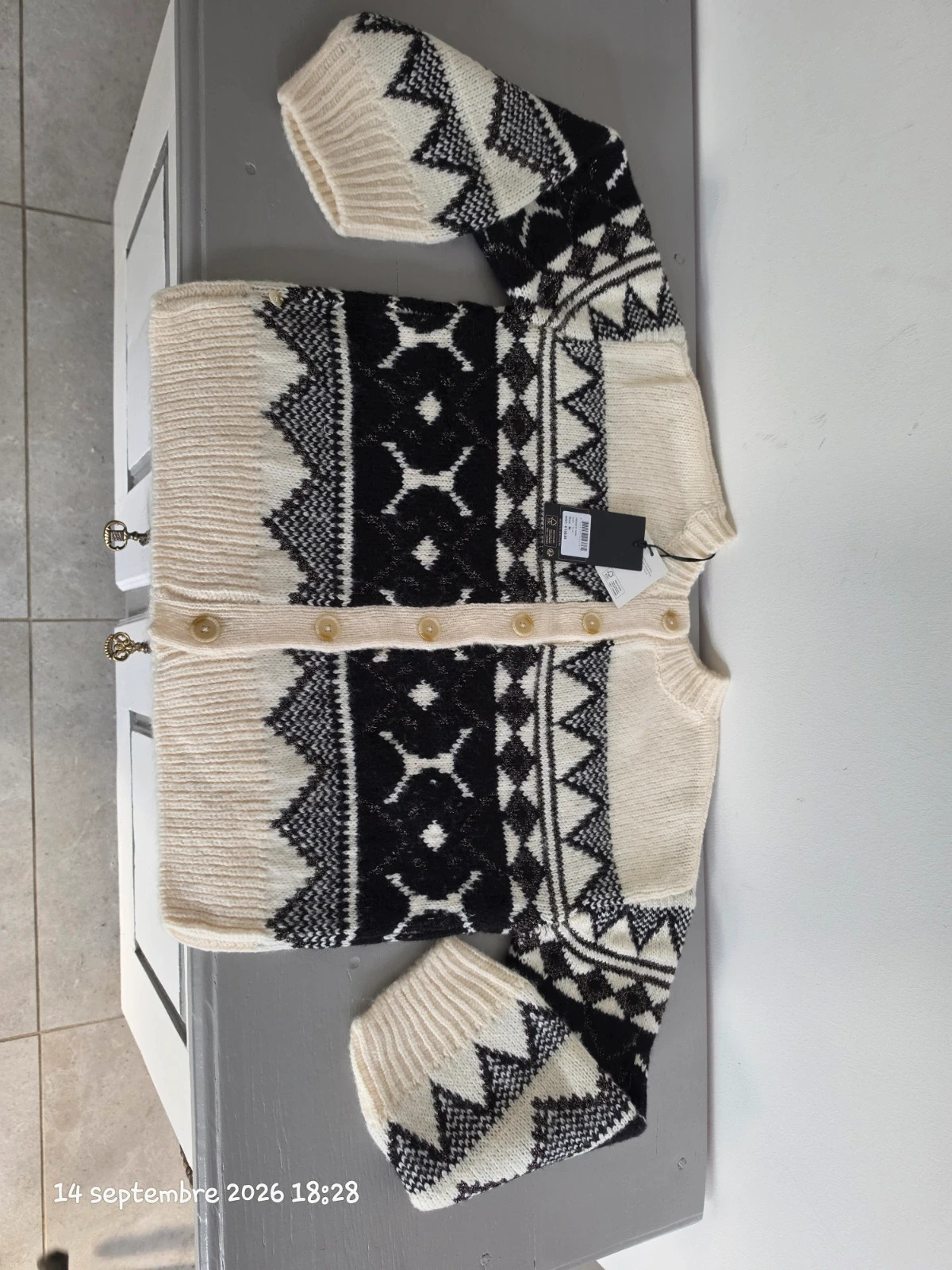 Gilet / Pull réversible jacquard Scotch & Soda - Neuf avec étiquette- Taille M – Scotch & Soda – taille M 3