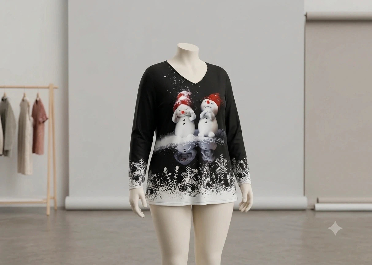 Pull de Noël – Shein Curve – taille 4XL / 48 / 20 3
