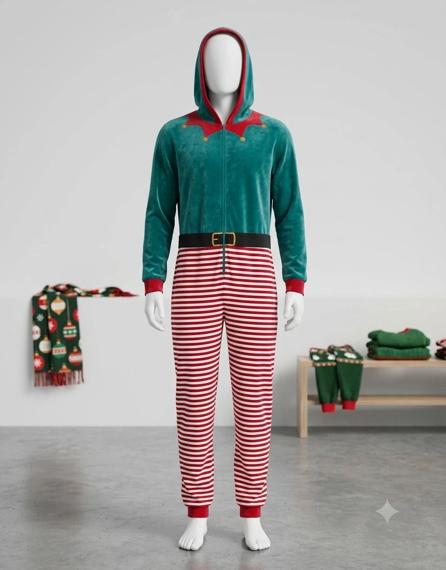 Combinaison polaire elfe de Noël – TQF Collection – taille XL 2