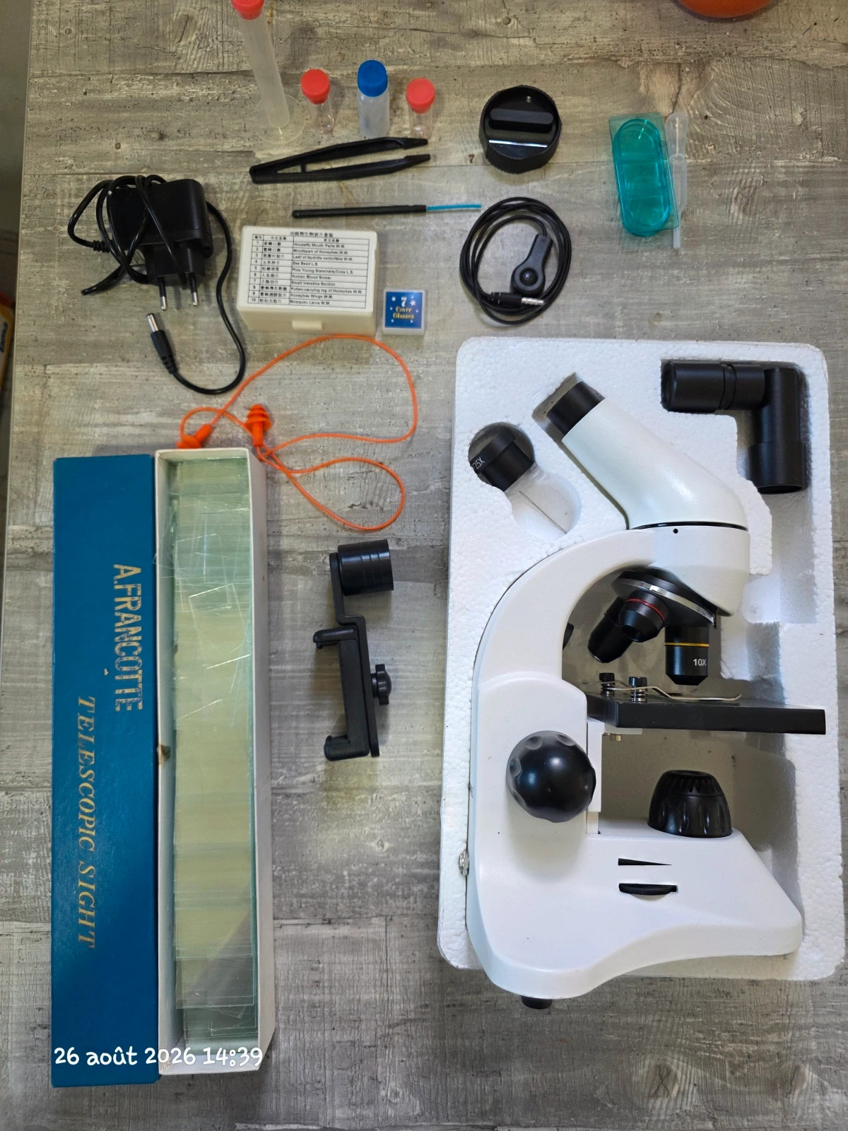 Microscope avec adaptateur smartphone – uscamel – taille L 3