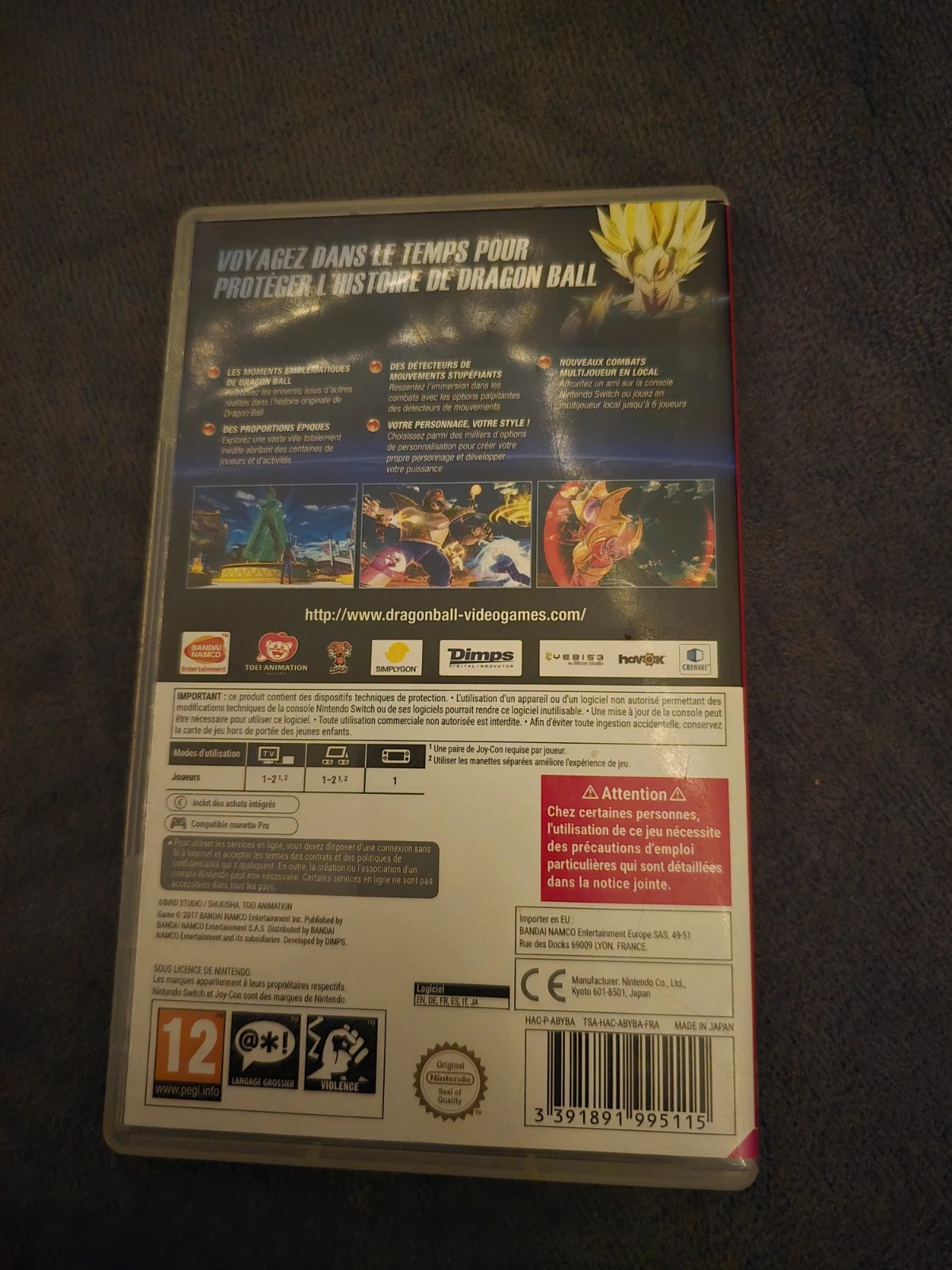 Jeu Nintendo switch Pokemon Xenoverse 2
