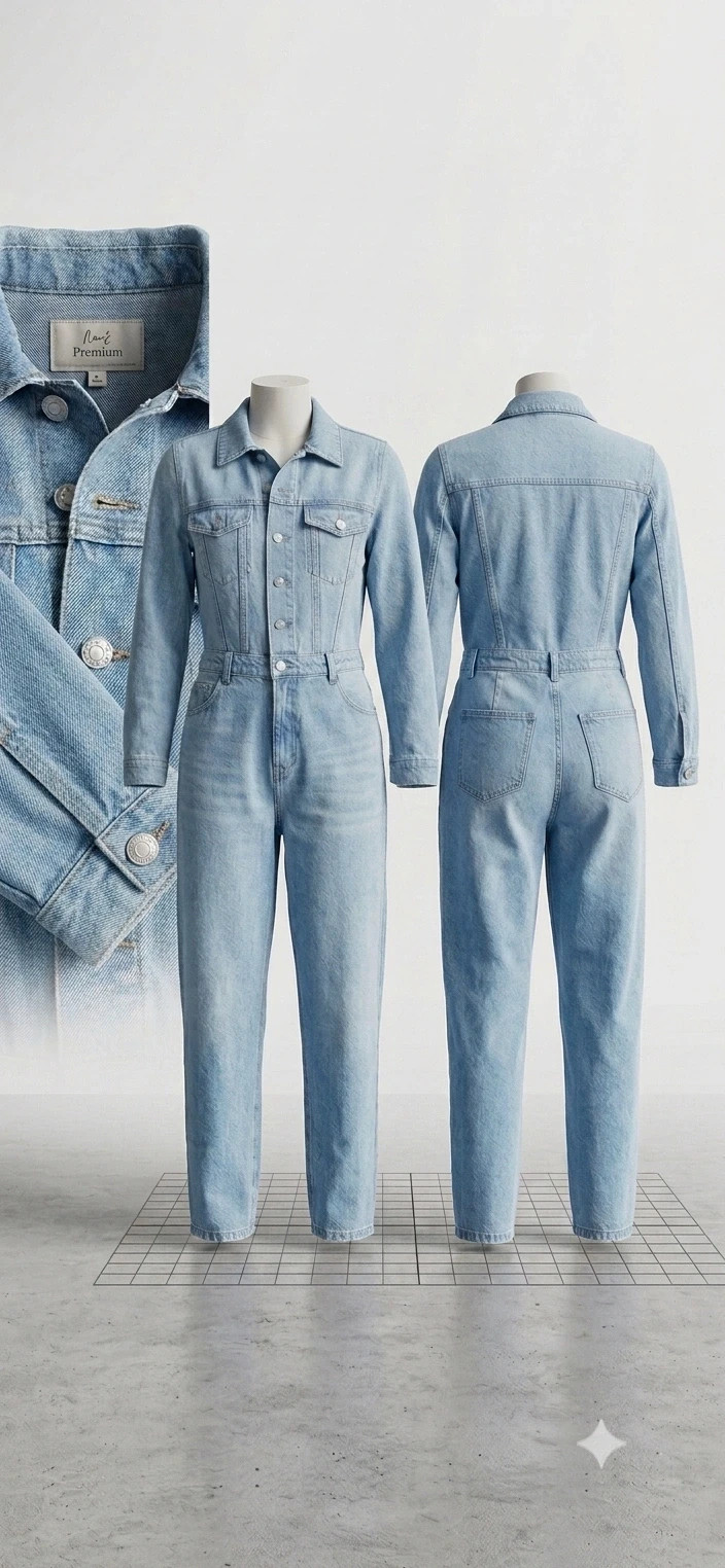 Combinaison jeans denim – Shein – taille M / 38 / 10 2