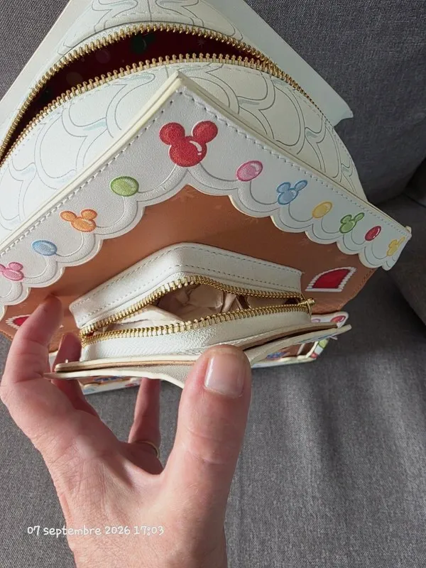 Sac à dos Disney Loungefly Gingerbread house -LA maison en pain d'épice – Loungefly – taille Taille unique 8