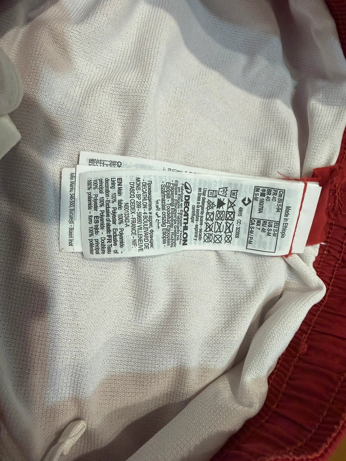 Bañador hombre Nabaiji Decathlon rojo talla S-M – Nabaiji – taille M 3