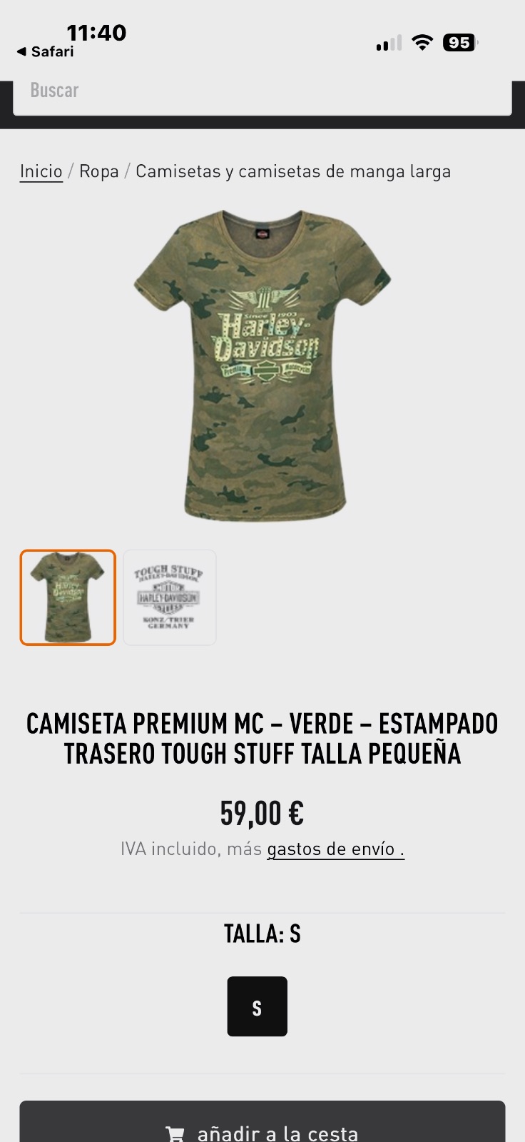 Camiseta Harley-Davidson camuflaje 2XL – Harley Davidson – taille XXL 5