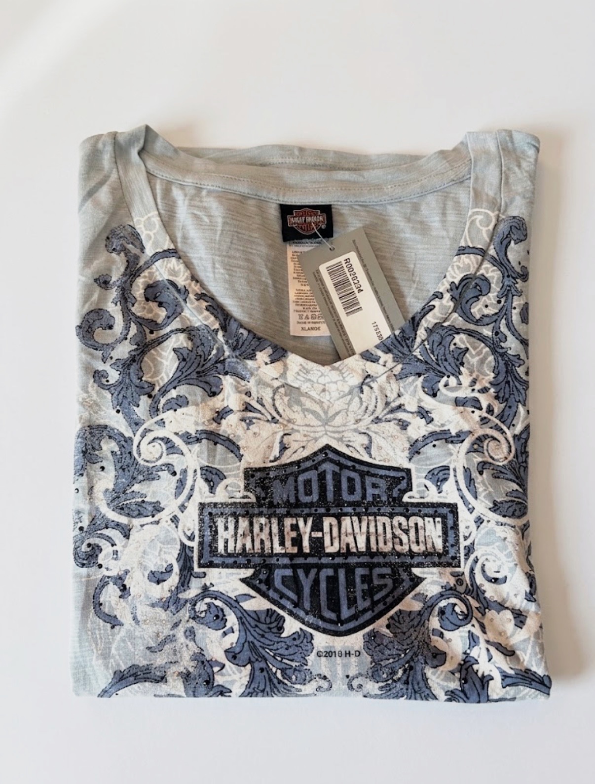 Camiseta Harley-Davidson Nueva con Etiqueta (2016) - Estilo Y2K / Biker (Talla XL)