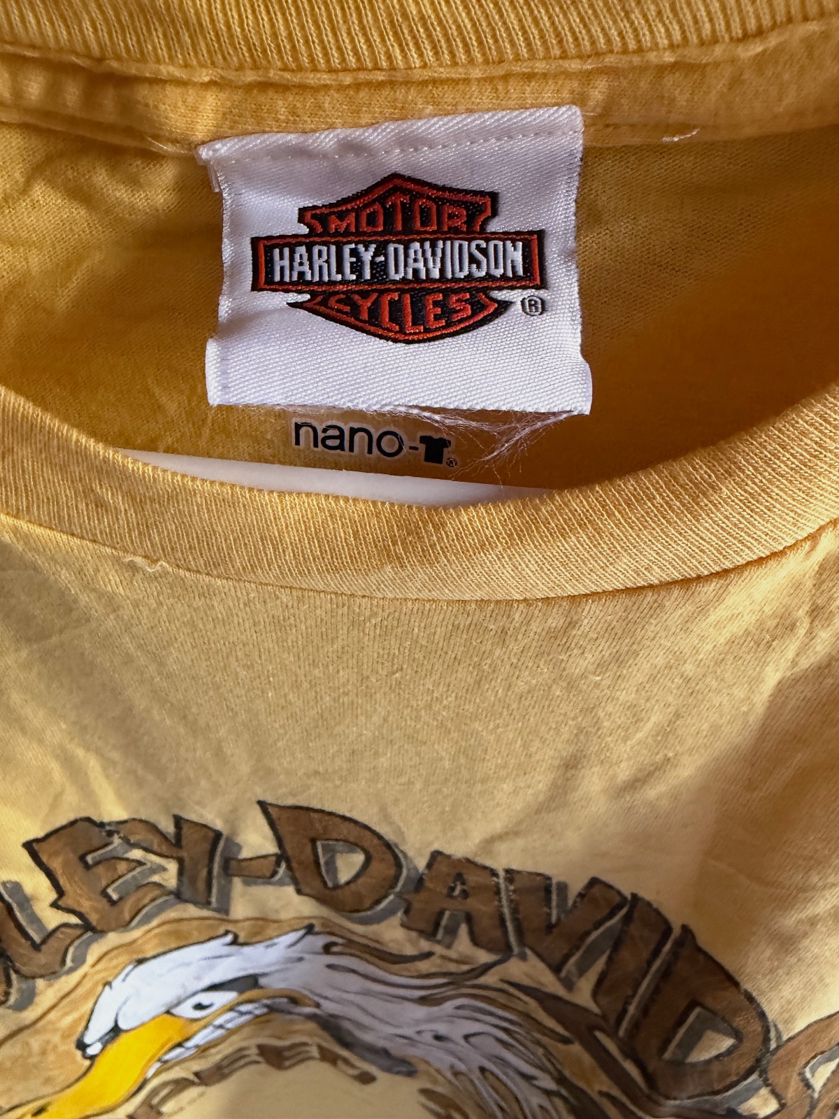 Camiseta Harley-Davidson Speed Shop amarilla talla XL – Harley-Davidson – taille XL 3