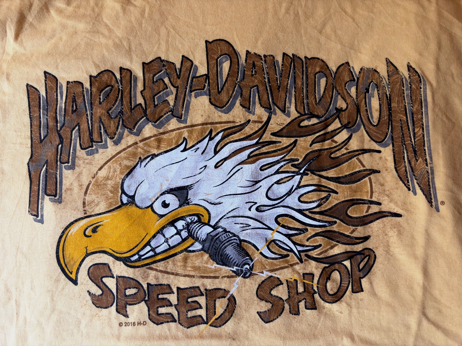 Camiseta Harley-Davidson Speed Shop amarilla talla XL – Harley-Davidson – taille XL 2