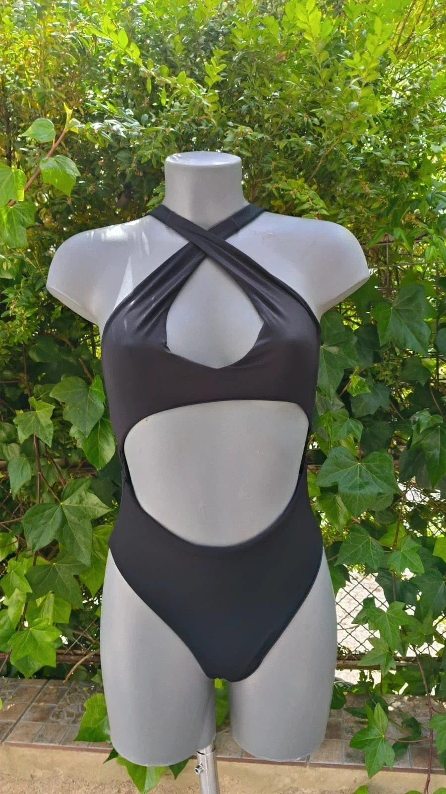 Bañador Triquini Negro - Diseño Cut-out y Escote Cruzado 🌈 – Summer – taille XS / 34 / 6 2