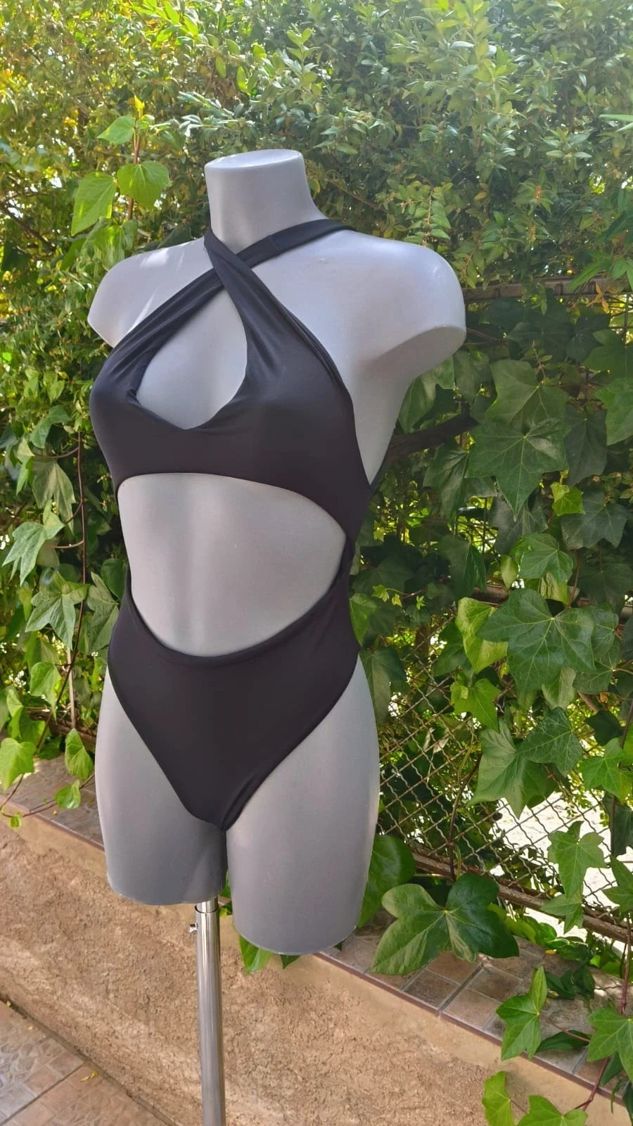 Bañador Triquini Negro - Diseño Cut-out y Escote Cruzado 🌈 – Summer – taille XS / 34 / 6 3