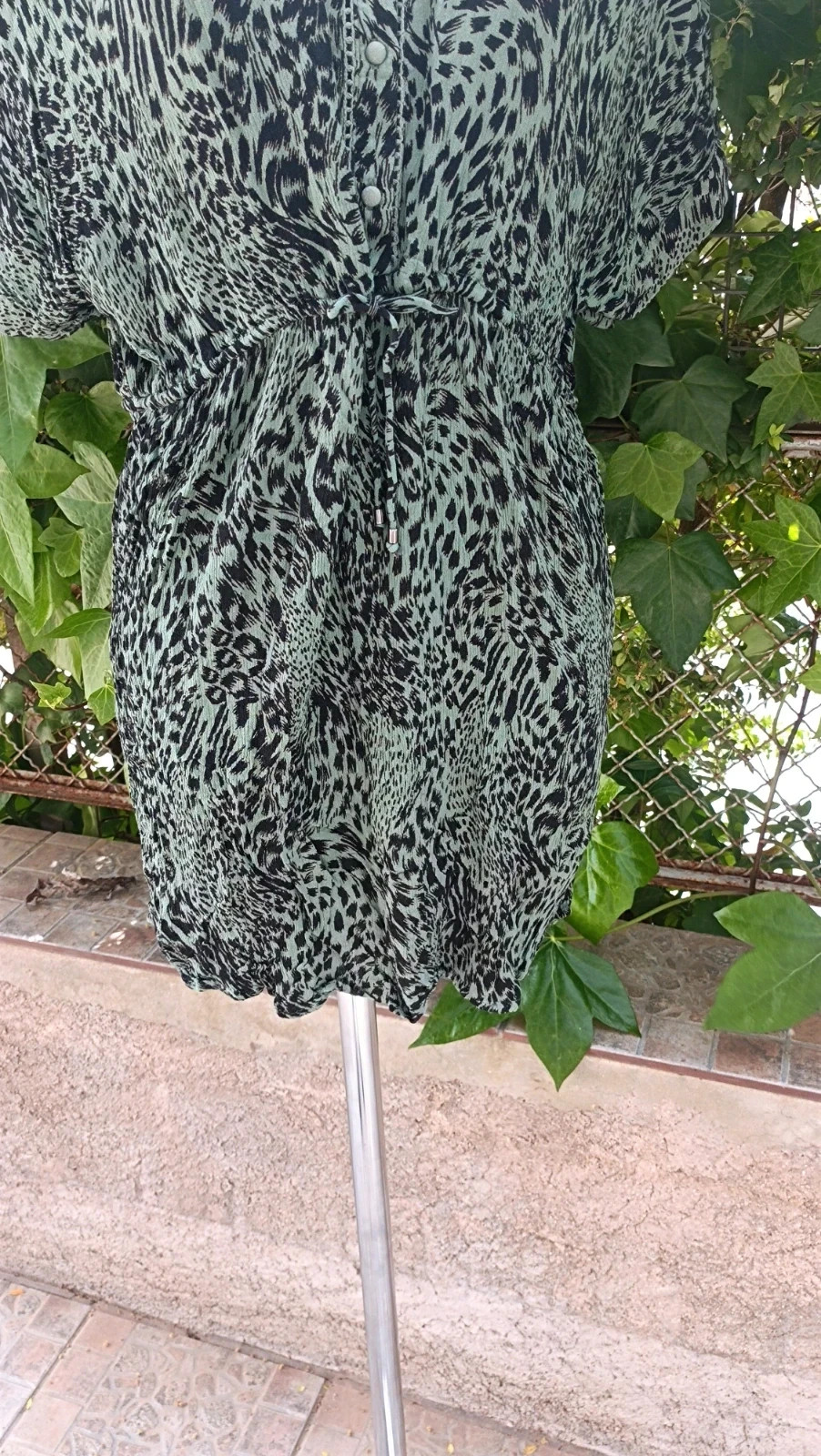Vestido Camisero - Estampado Animal Verde 🌿 – Vero Moda – taille XL / 42 / 14 5