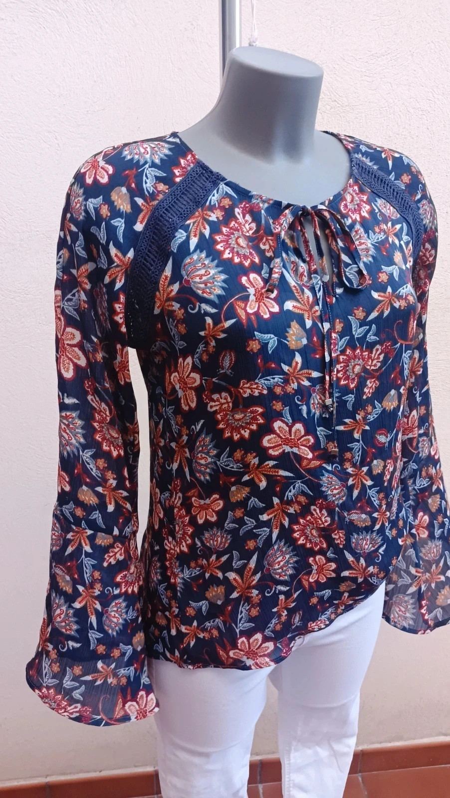 Blusa Boho Salsa - Estampado Floral y Mangas de Campana 🔔 – Salsa – taille M / 38 / 10 2