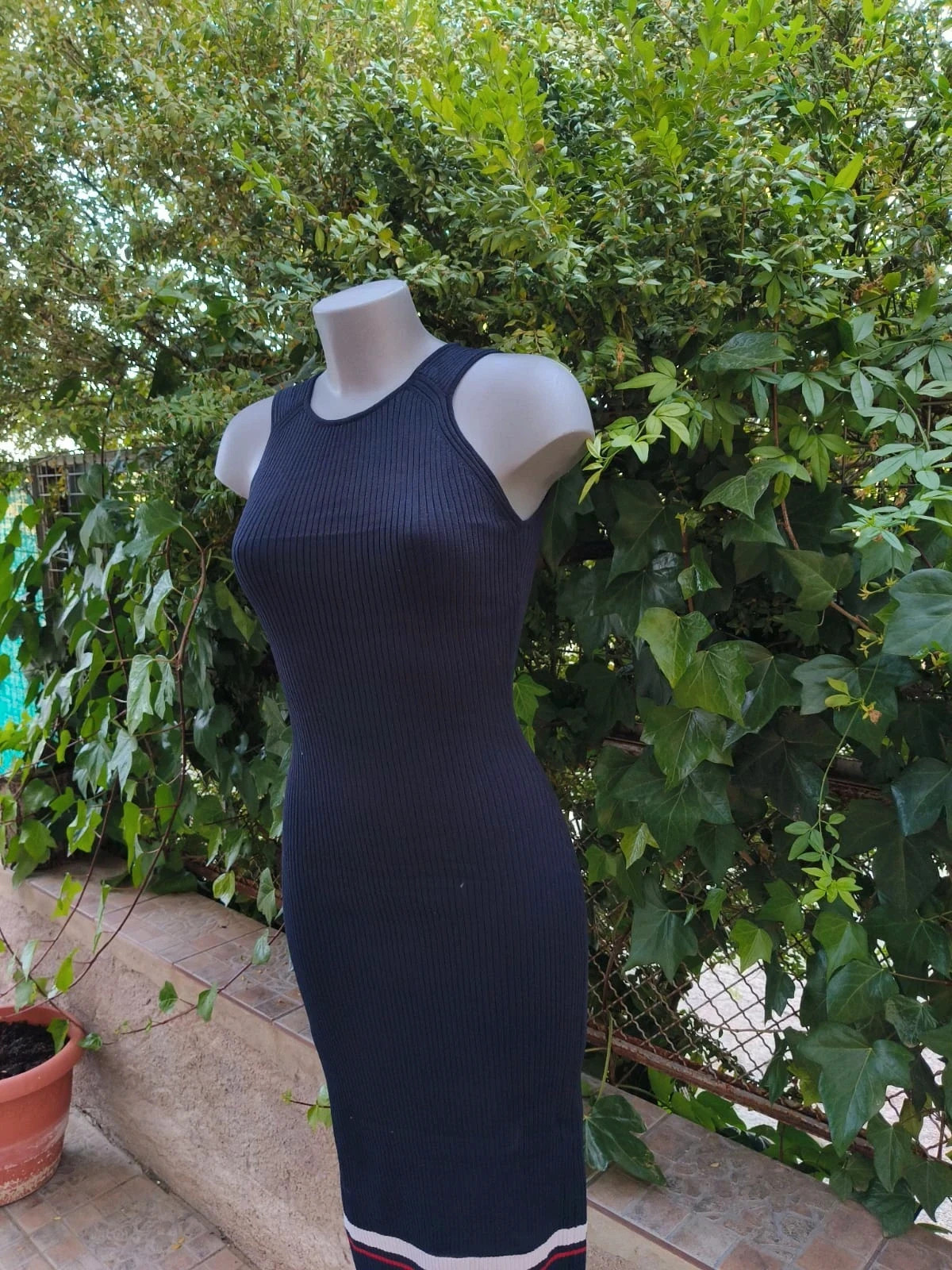 Vestido Midi de Punto Canalé - Mango Basics 🌈 – Mango – taille M / 38 / 10 3