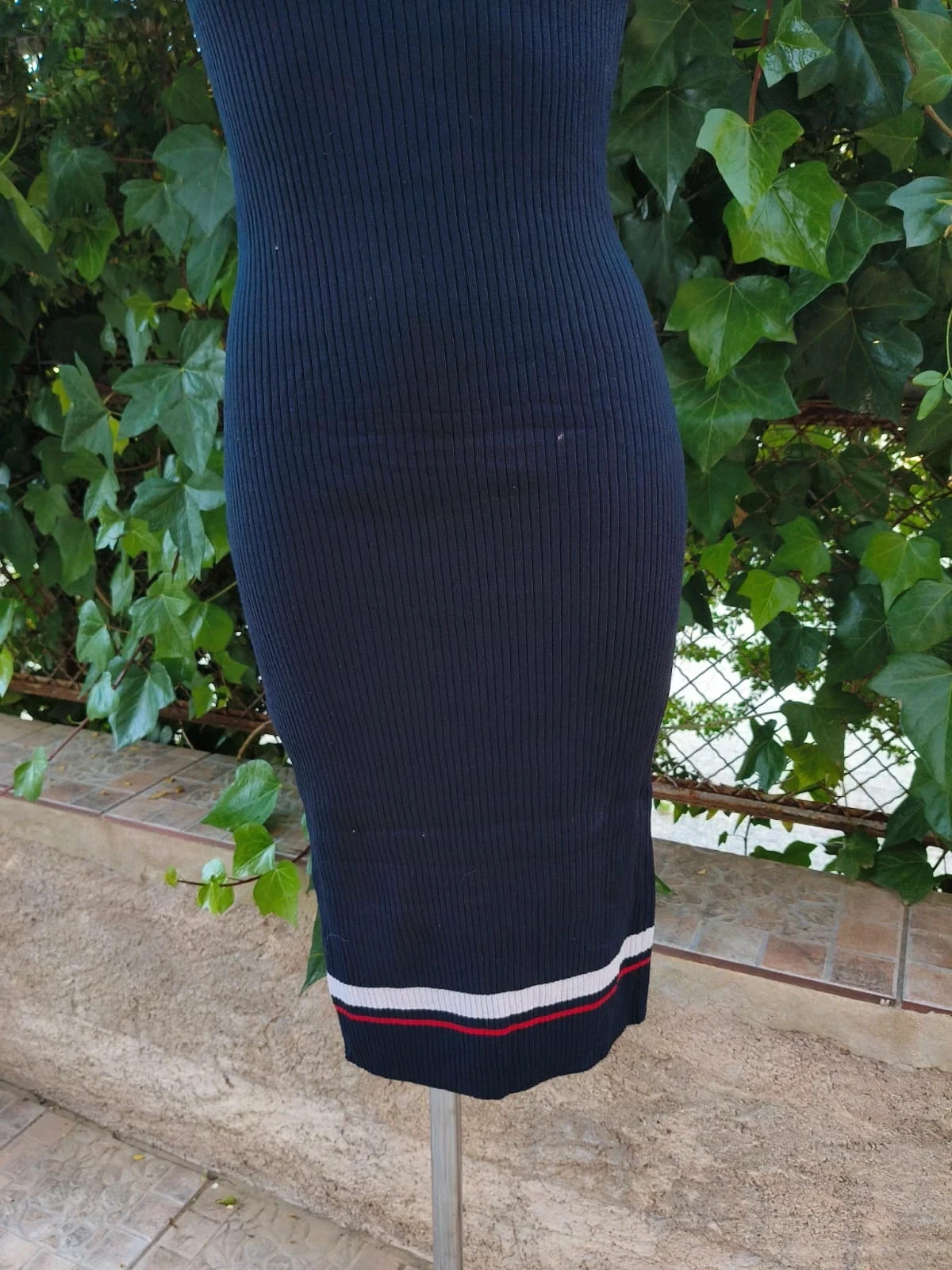 Vestido Midi de Punto Canalé - Mango Basics 🌈 – Mango – taille M / 38 / 10 5