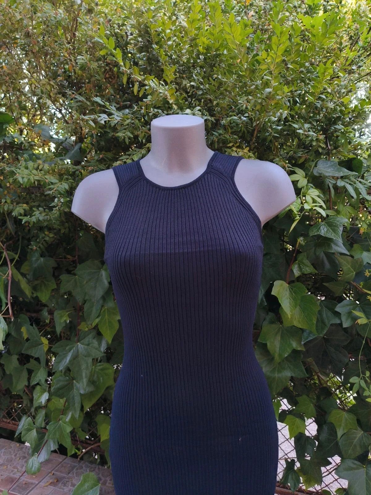 Vestido Midi de Punto Canalé - Mango Basics 🌈 – Mango – taille M / 38 / 10 4