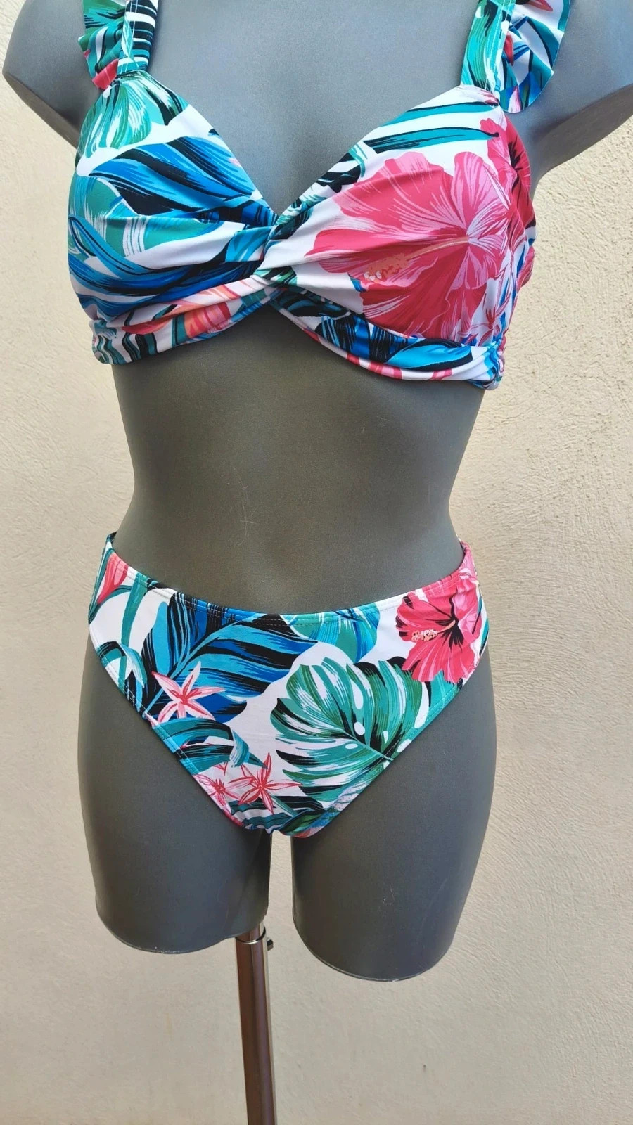 Bikini Tropical con Volantes - Talla M (Nuevo) 🌈 – Playa – taille M / 38 / 10 3