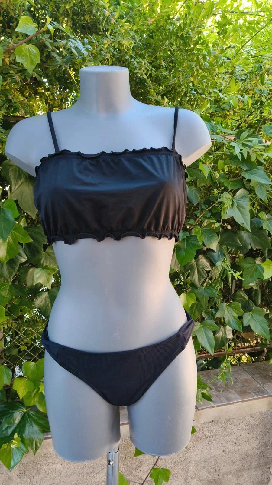 Bikini Negro Texturizado - Conjunto 2 Piezas 🌈 – Local – taille XL / 42 / 14