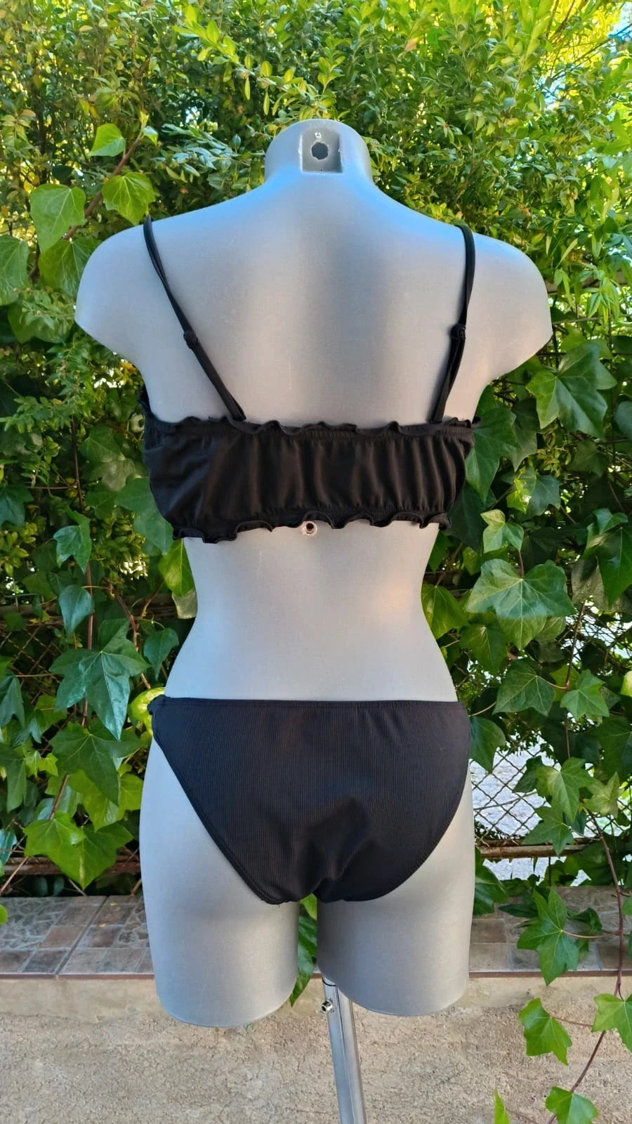 Bikini Negro Texturizado - Conjunto 2 Piezas 🌈 – Local – taille XL / 42 / 14 5
