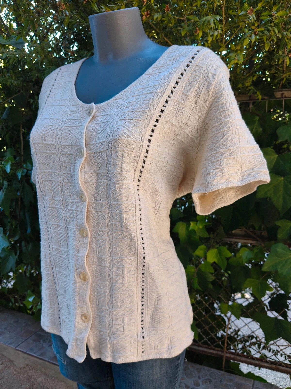 Cárdigan punto blanco de Chez Nous xl 🌈 – Chez nous – taille XL / 42 / 14 3
