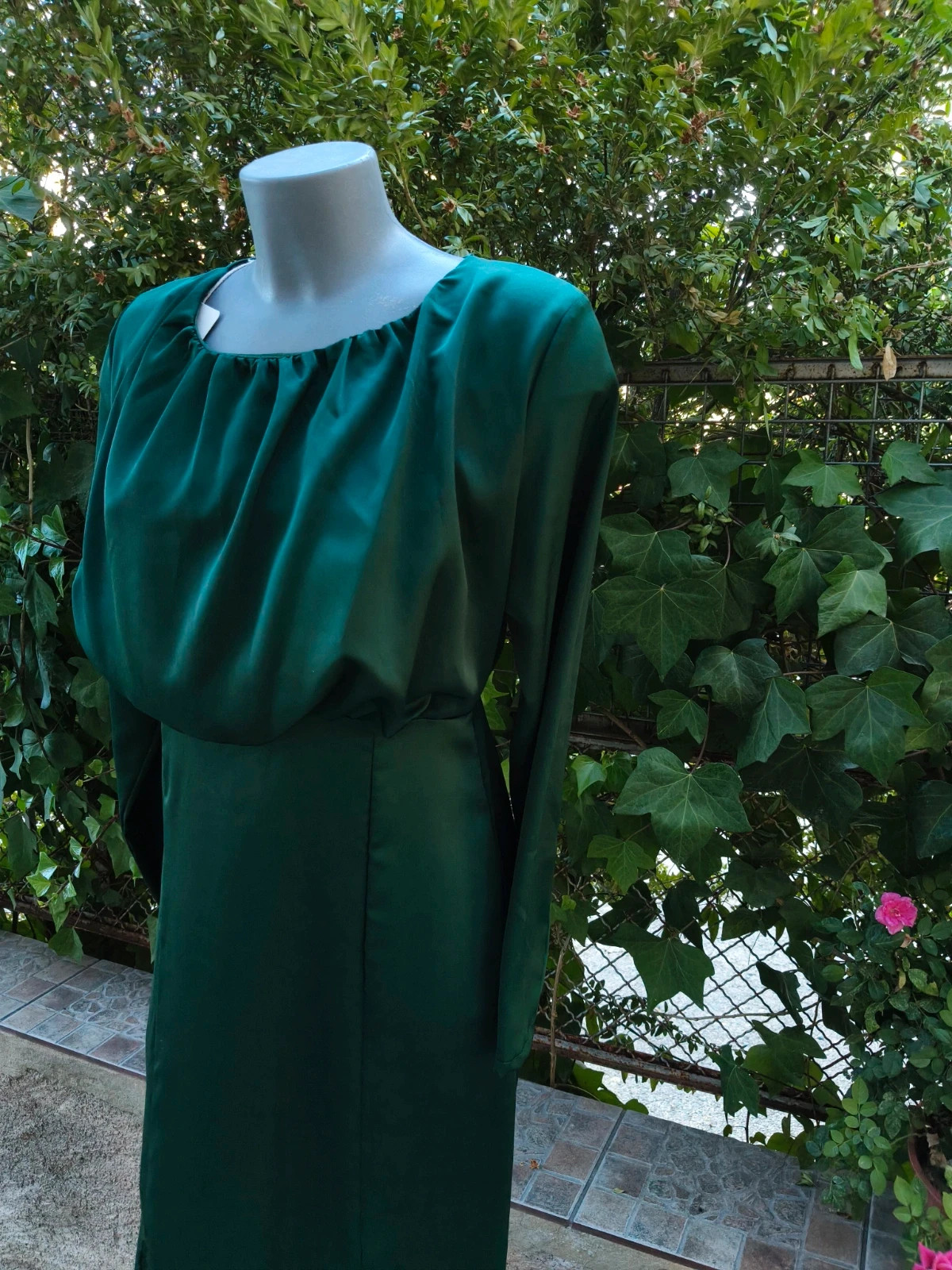Vestido midi verde oscuro 🌈 – Sazalaxa – taille S / 36 / 8 5