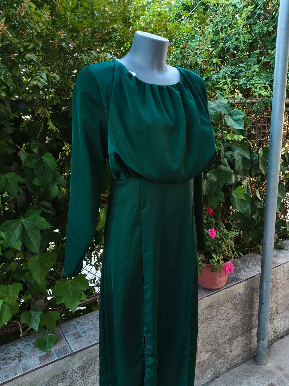 Vestido midi verde oscuro 🌈 – Sazalaxa – taille S / 36 / 8 4
