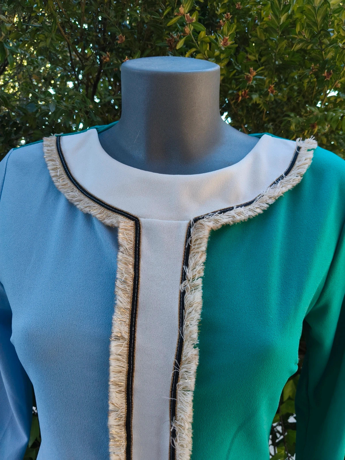 Vestido bicolor azul y verde 💚 – Sazalaxa – taille S / 36 / 8 5